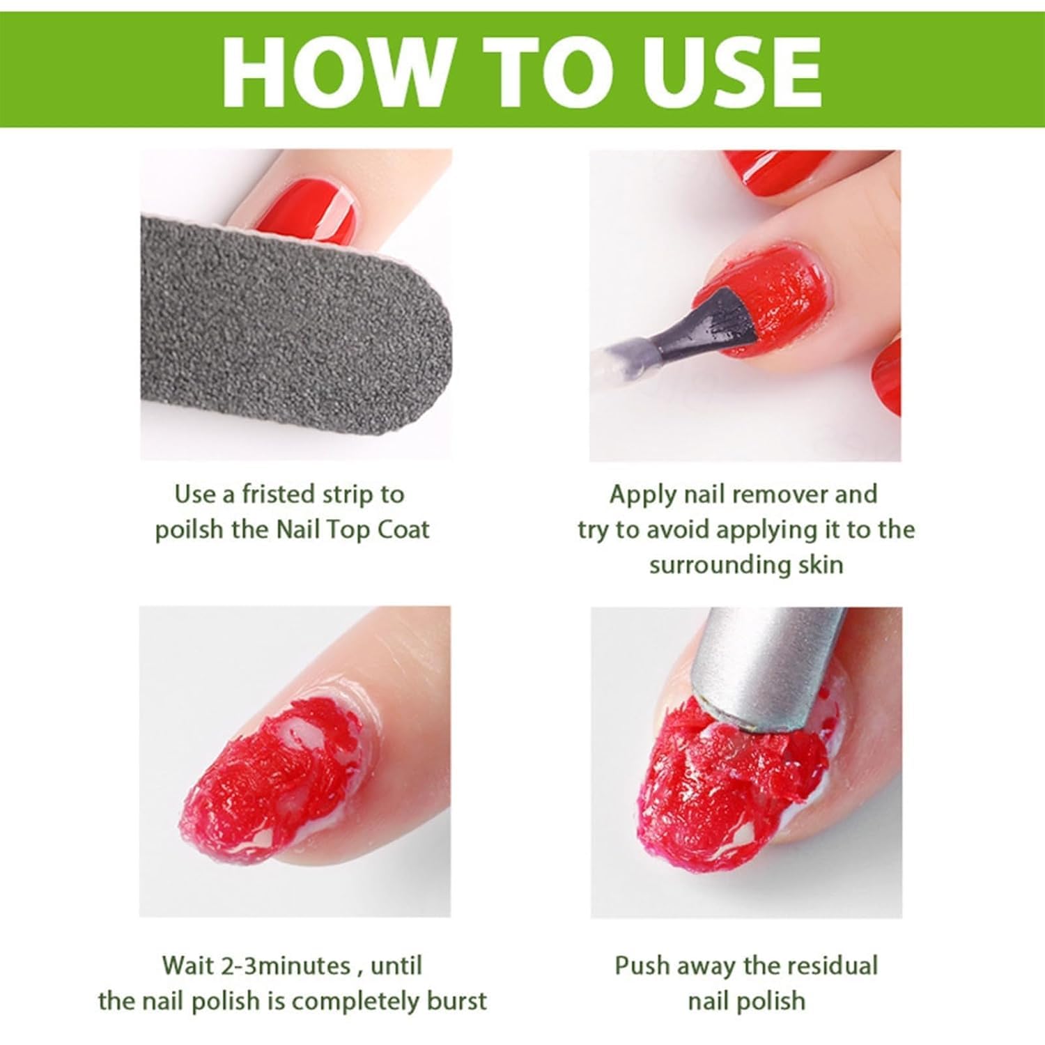 COSMOO Removedor Gel Uñas: instrucciones claras para uso doméstico eficiente.