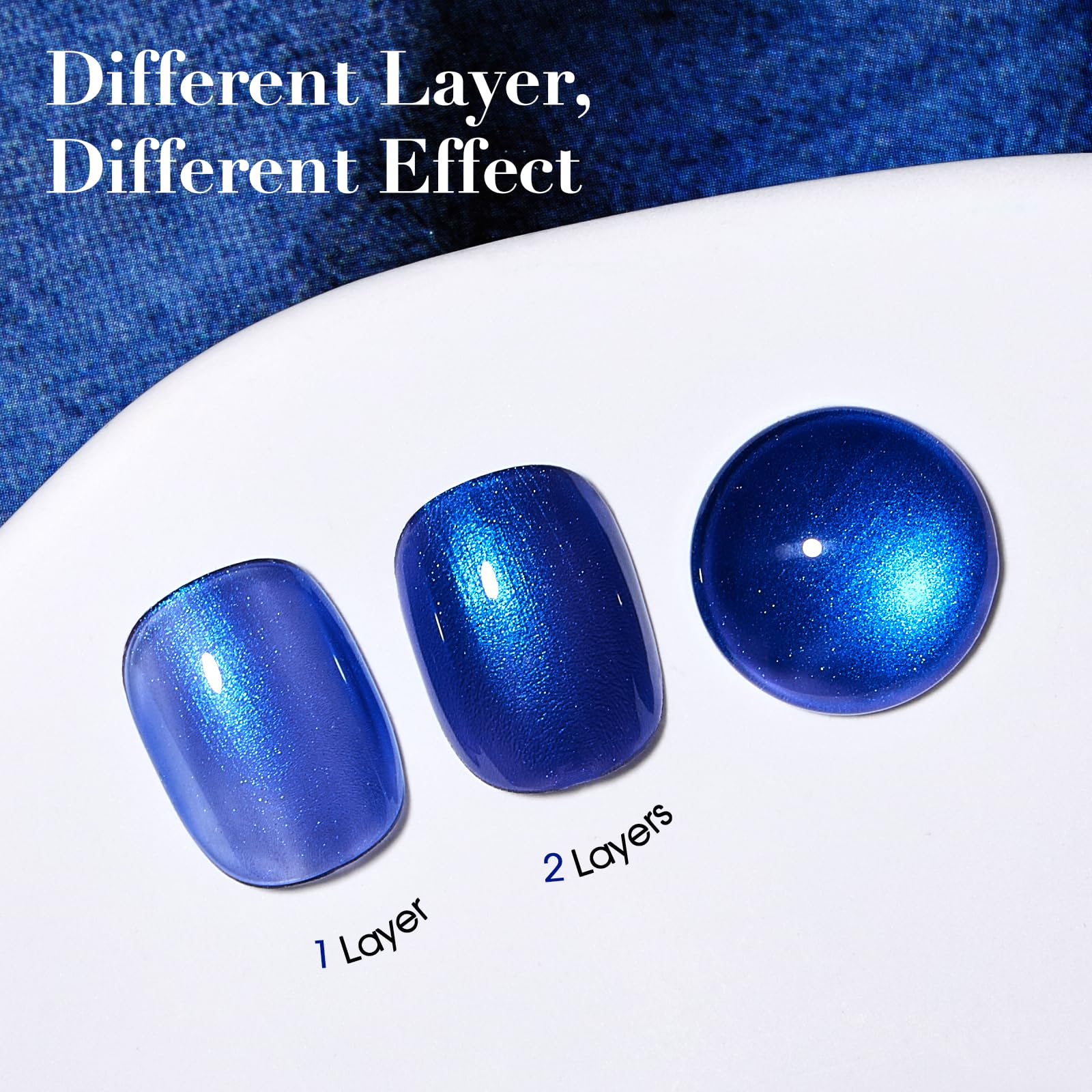 Gift-ready COSMOO Royal Blue nail polish packaging