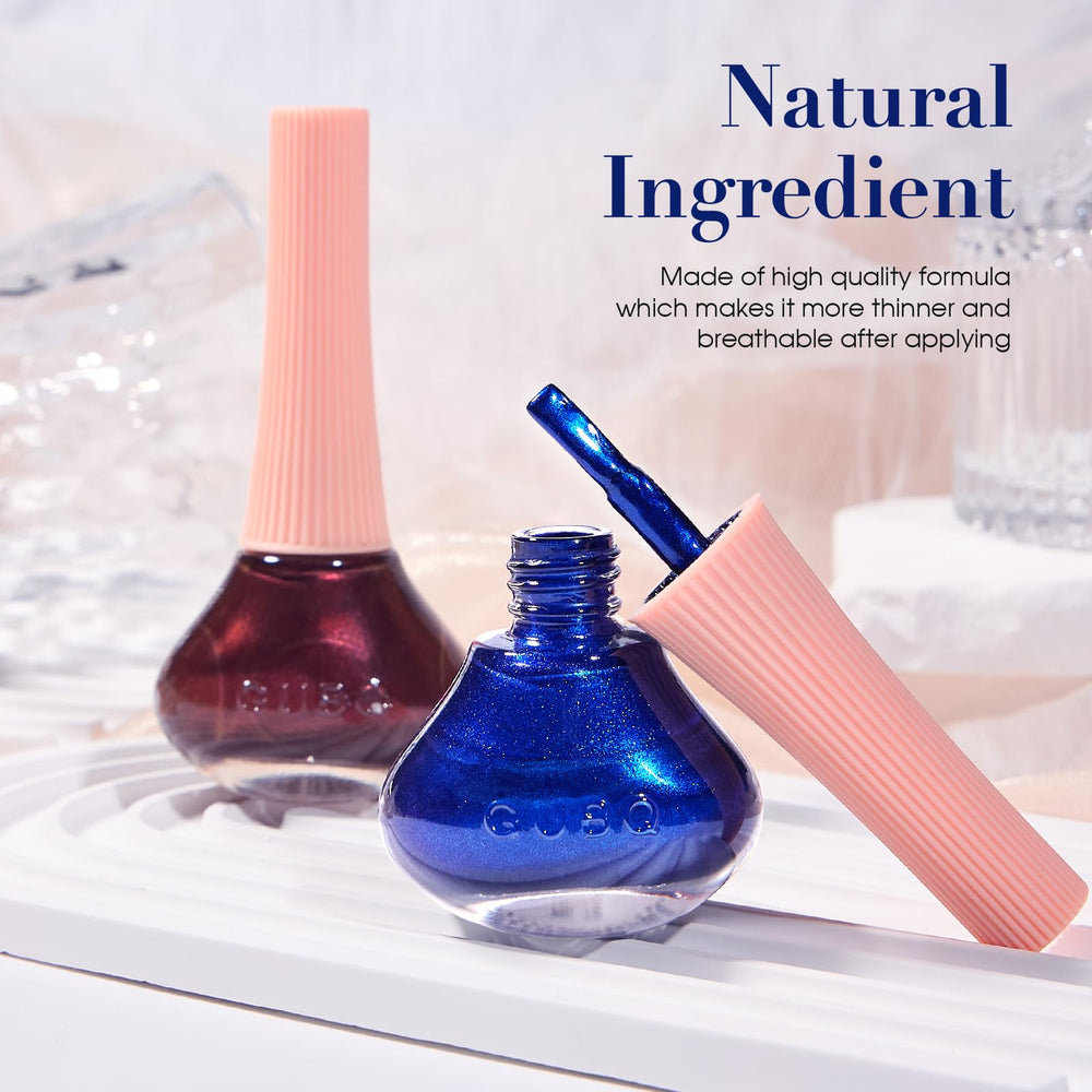 COSMOO Royal Blue bottle showcasing a high-gloss finish