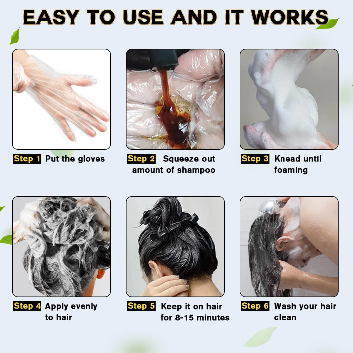 Cosmpro Hair Dye Shampoo soft shine after color.
