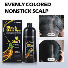 COSMTEK champú-tinte negro: textura cremosa que facilita la cobertura del color