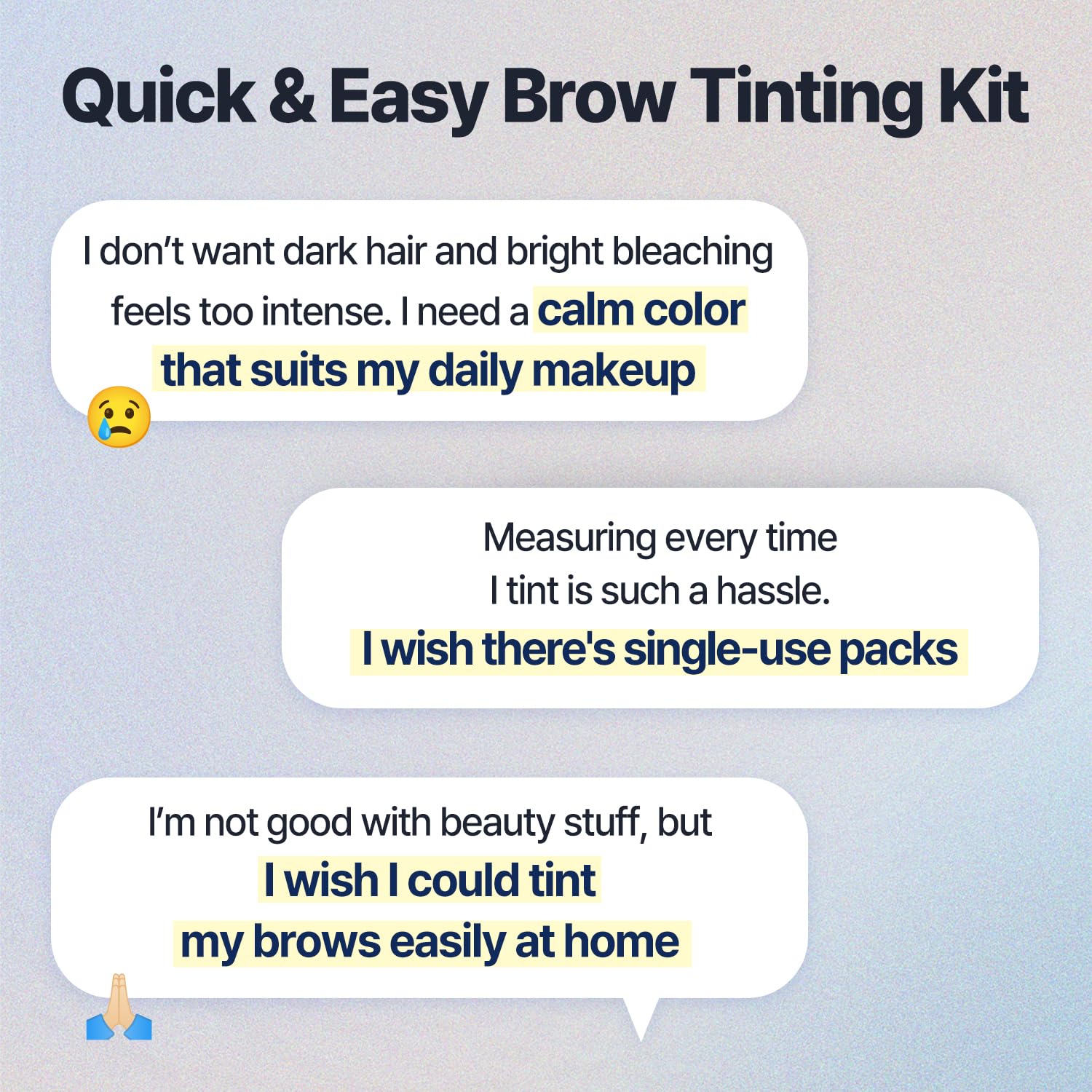 COSNORI Easy Brow Mood Changer Cloud Taupe, tono ajustable, tiempo de exposición para intensidad.