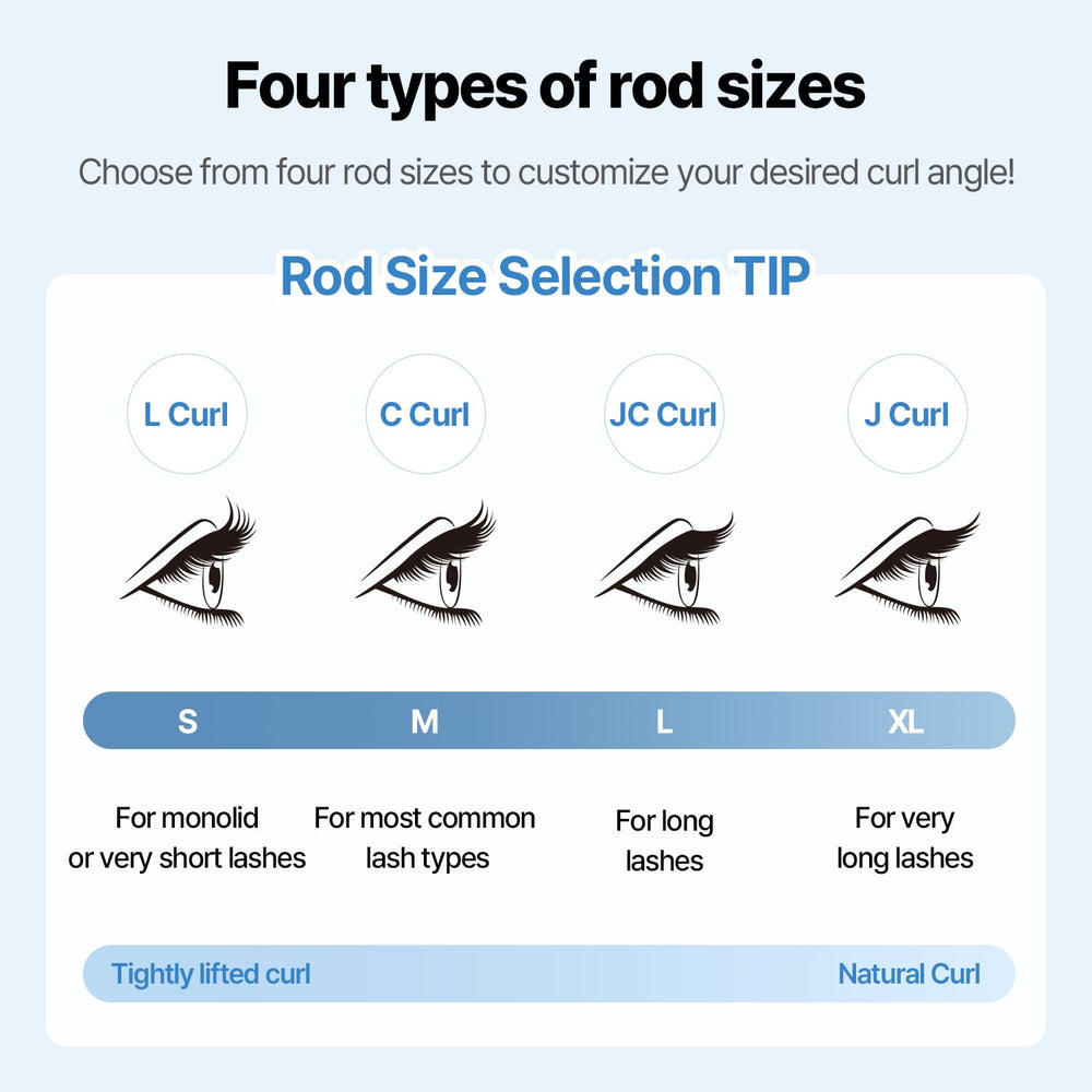 Large rod (L) from COSNORI kit for stronger lift and curl definition