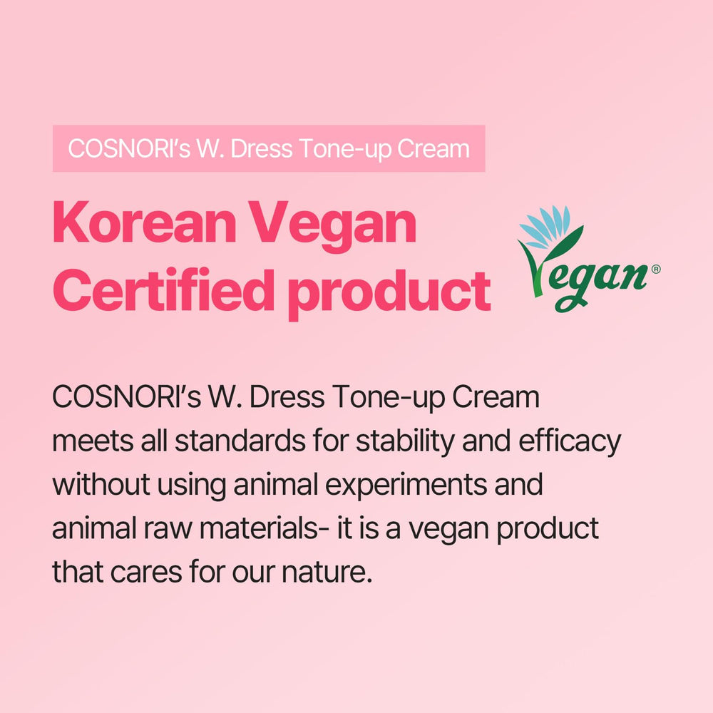 COSNORI W. Dress crema ligera para piel sensible con aloe, cuidado suave.