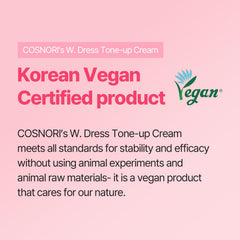 COSNORI W. Dress crema ligera para piel sensible con aloe, cuidado suave.