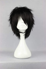 COSPLAZA fluffy crown on a short black cosplay wig for volume