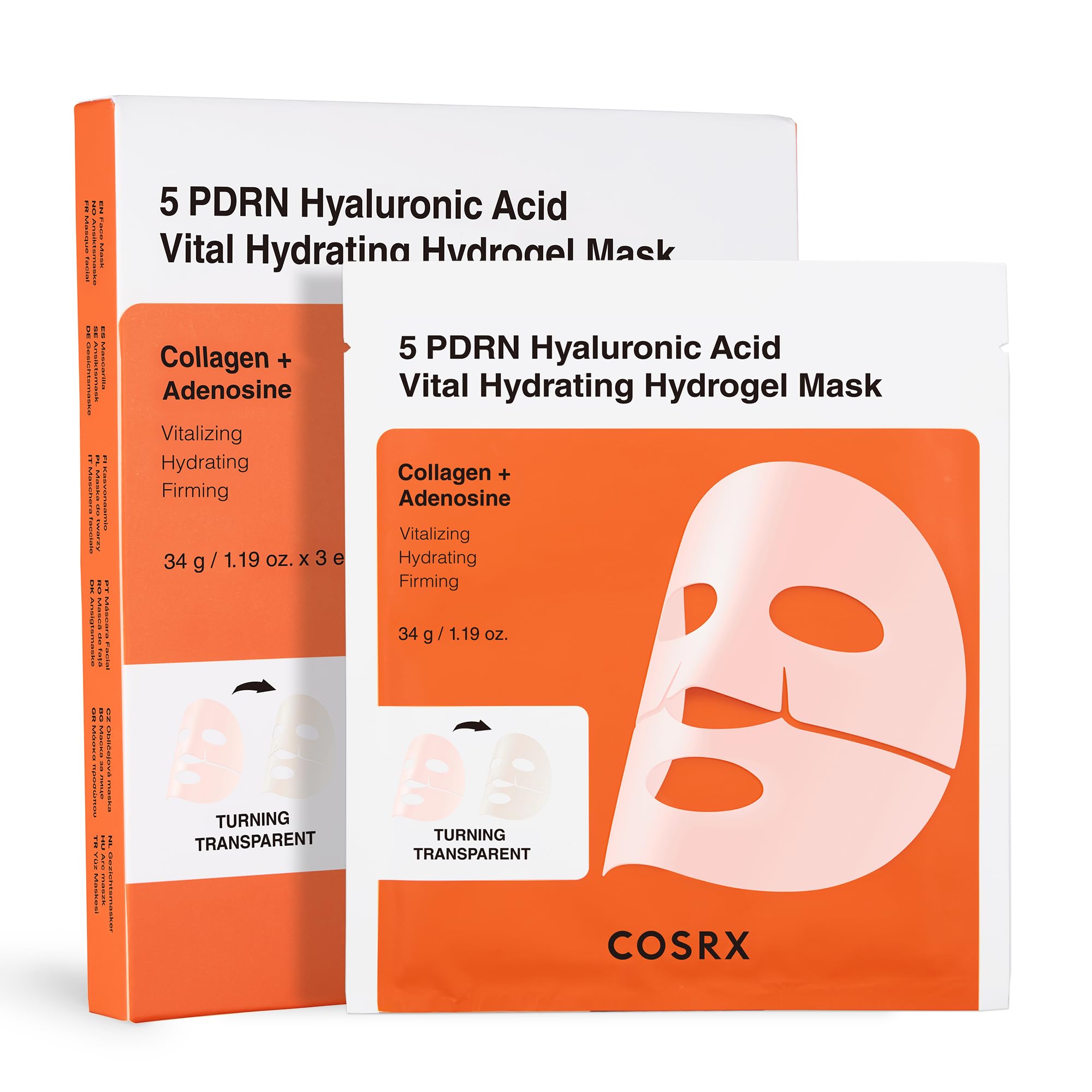 Cosrx 5 PDRN Hidratante Hidrogel mascarilla empaquetada para hidratación profunda
