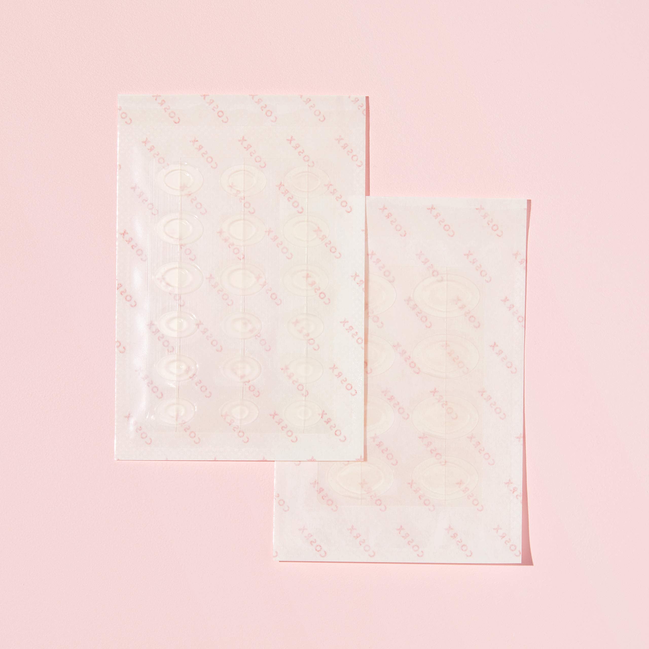 COSRX patch demonstrates strong adhesion along jawline and hairline