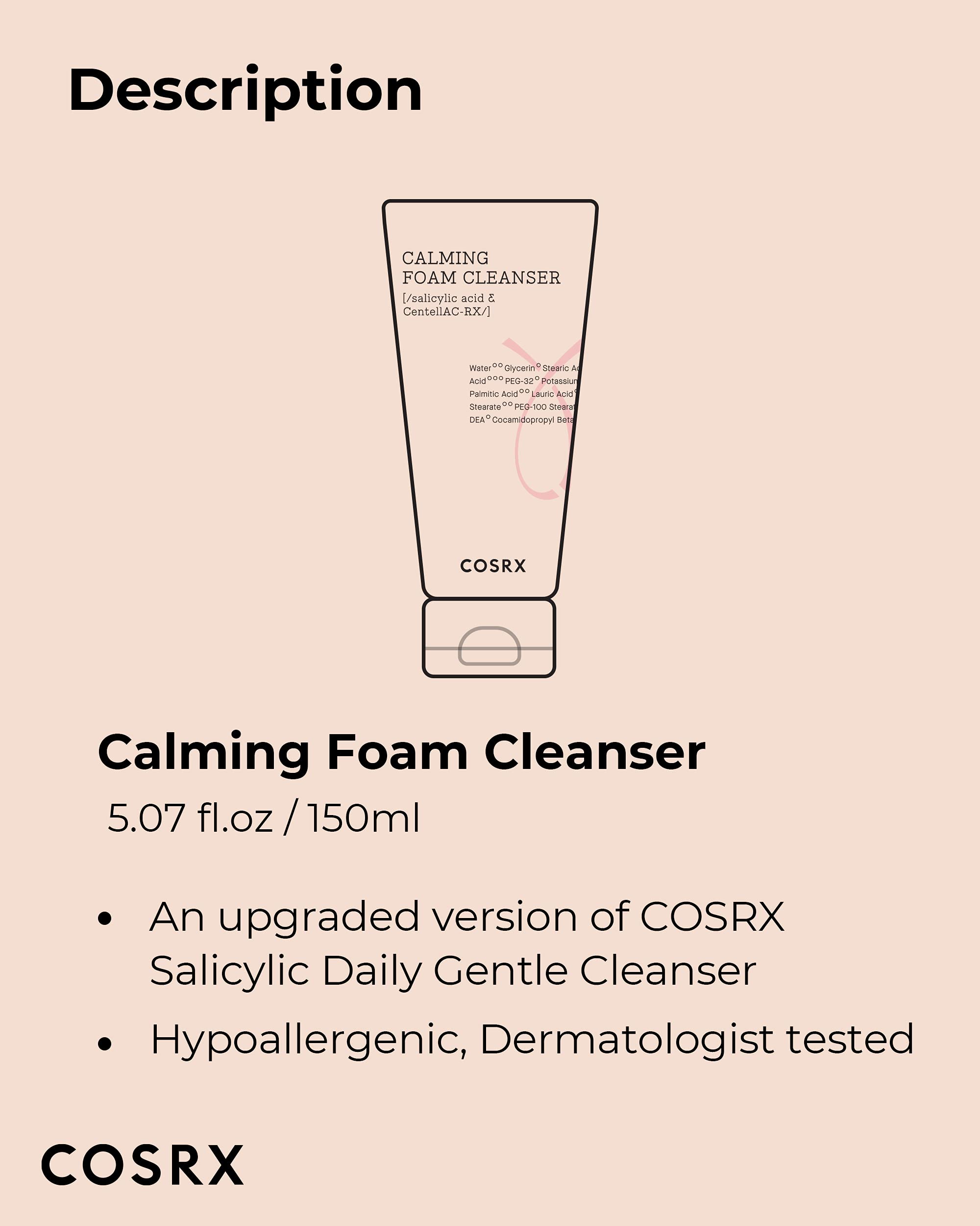 COSRX AC Collection Envase de 150 ml, presentación práctica para rutina diaria.