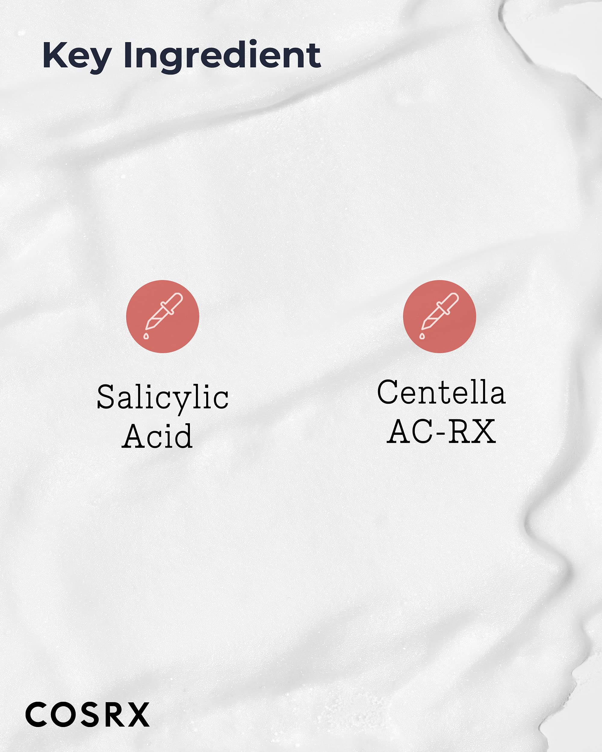COSRX AC Collection Ingredientes clave Centella Asiática para apoyo a la piel.