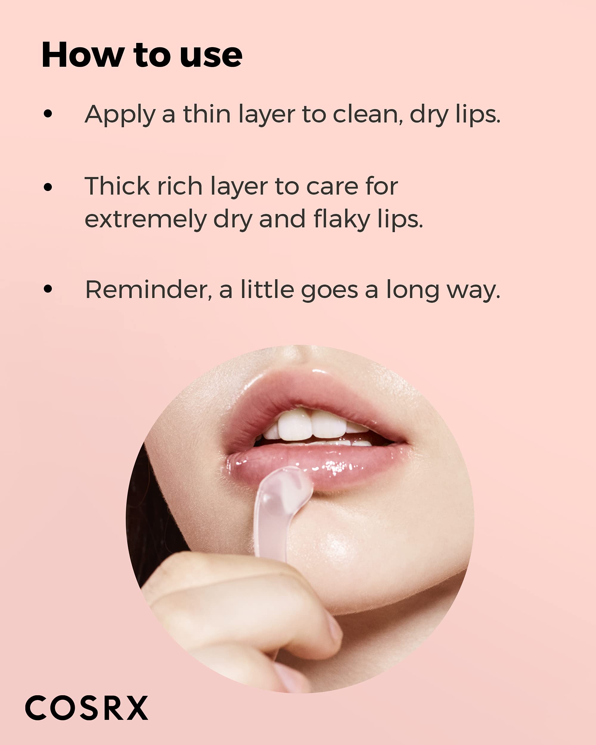 COSRX bálsamo con aceite de jojoba, hidratación y flexibilidad para los labios.