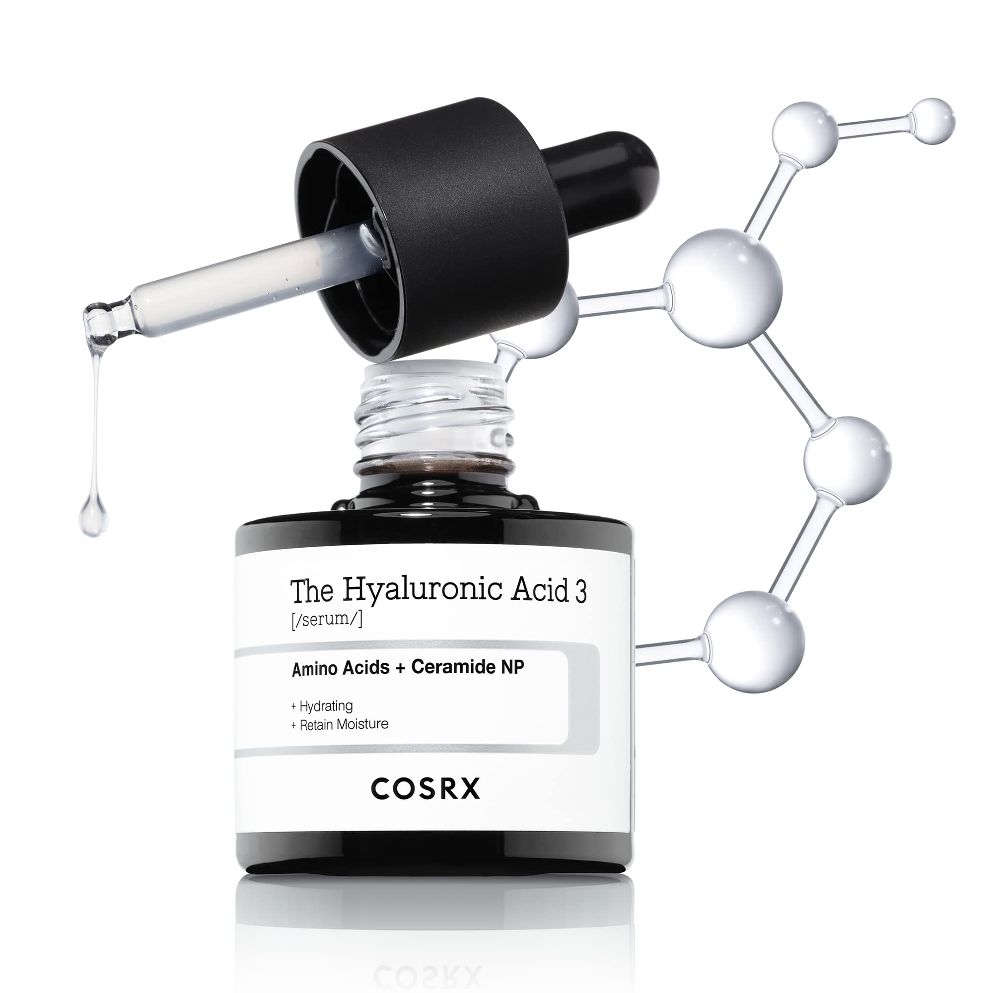 Cosrx suero ácido hialurónico 3% en botella: hidratación profunda para piel seca