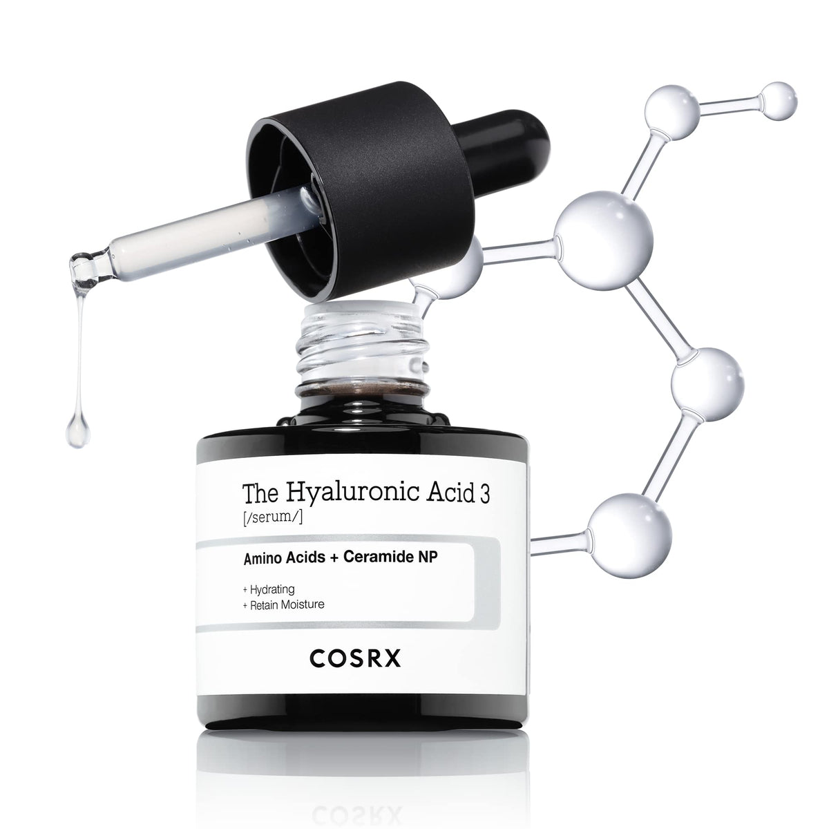 Cosrx suero ácido hialurónico 3% en botella: hidratación profunda para piel seca