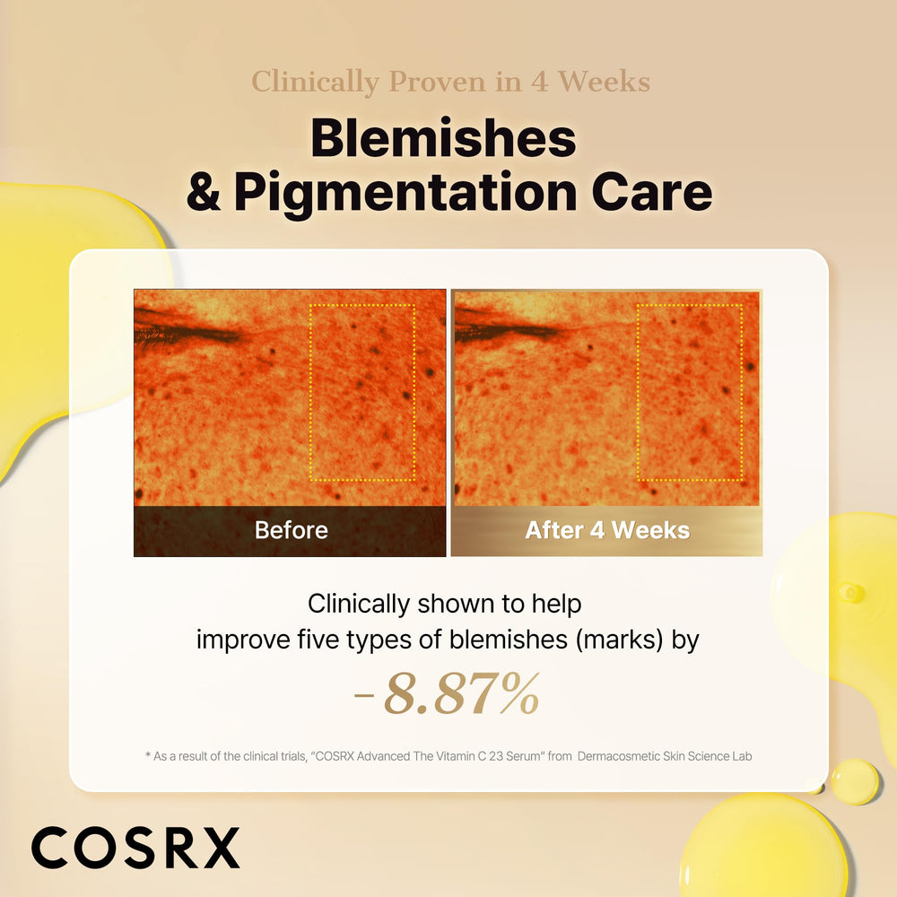 Ingredients label highlights vitamin C, vitamin E, and glutathione for skin vitality.