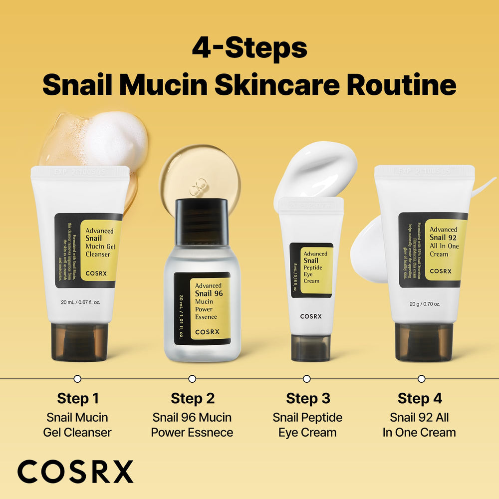 COSRX Advanced Snail Peptide Eye Cream tube reduces dark circles with snail filtrate and peptides