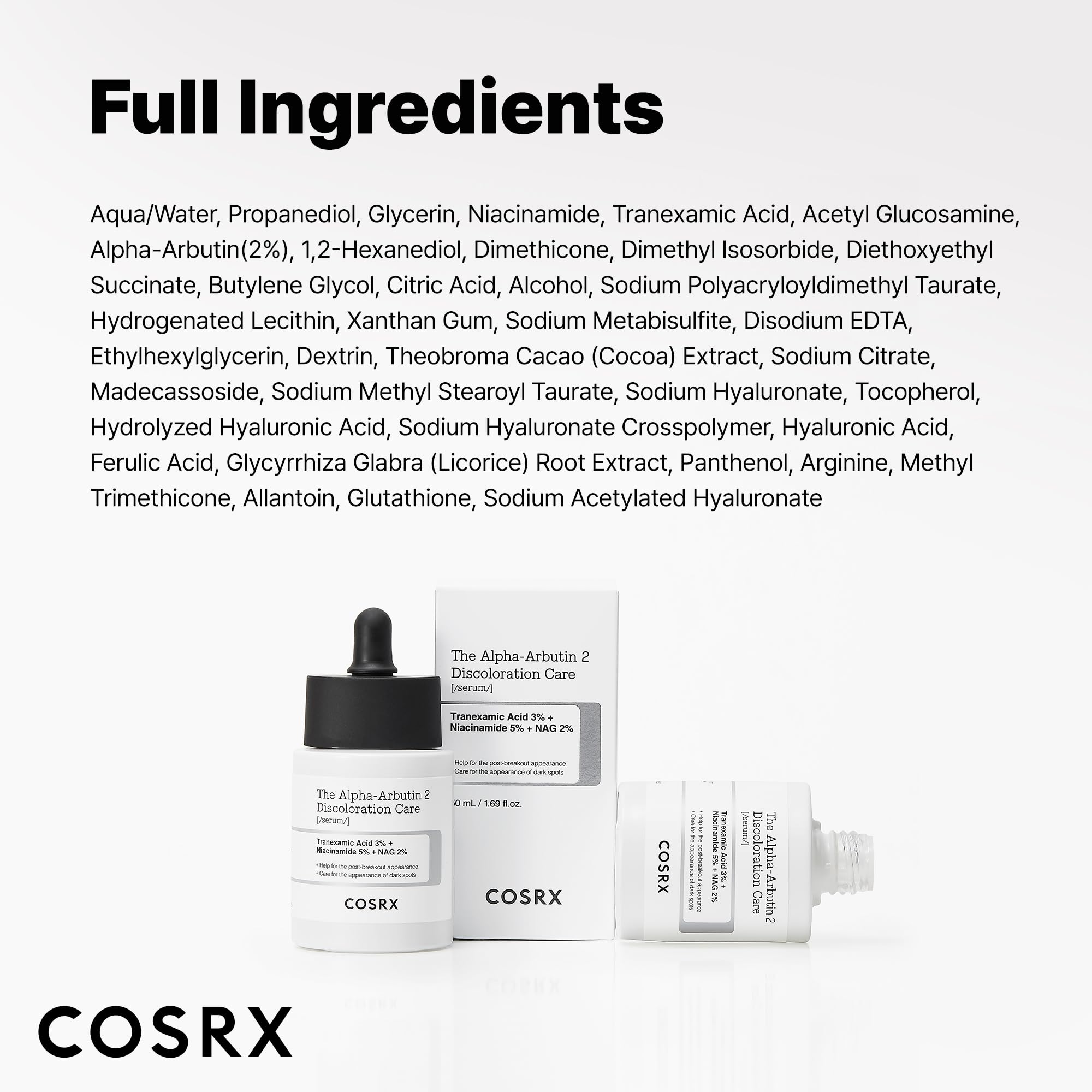 COSRX serum on clean skin shows quick absorption and hydration