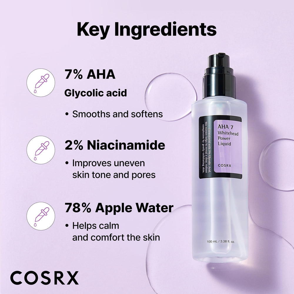COSRX aplicacion de tónico para piel limpia y suave