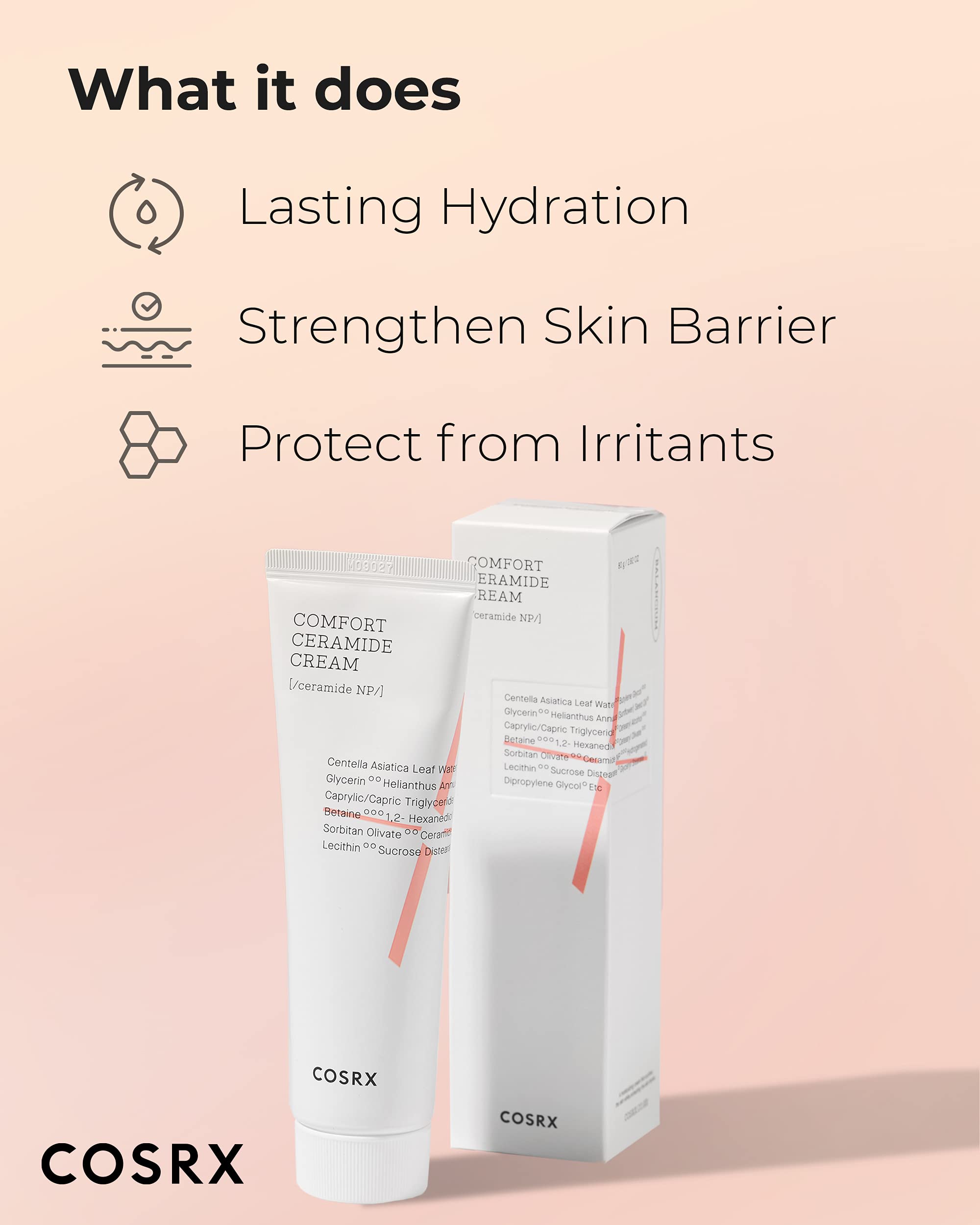 COSRX Balancium textura cremosa que se absorbe sin grasa