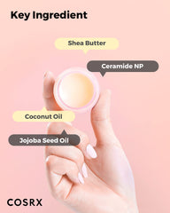 COSRX bálsamo labial de uso diurno para labios suaves y saludables.