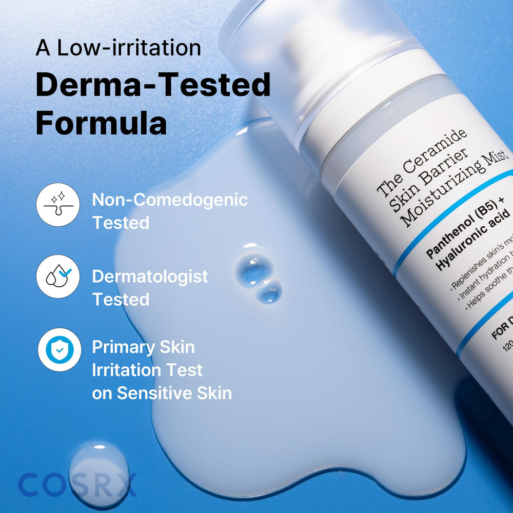 COSRX Barrier Cream Face Mist hyaluronic acid graphic shows hydration