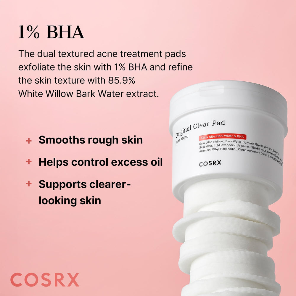 Cosrx BHA Toner Pads included tweezer aids hygienic pad maintenance.
