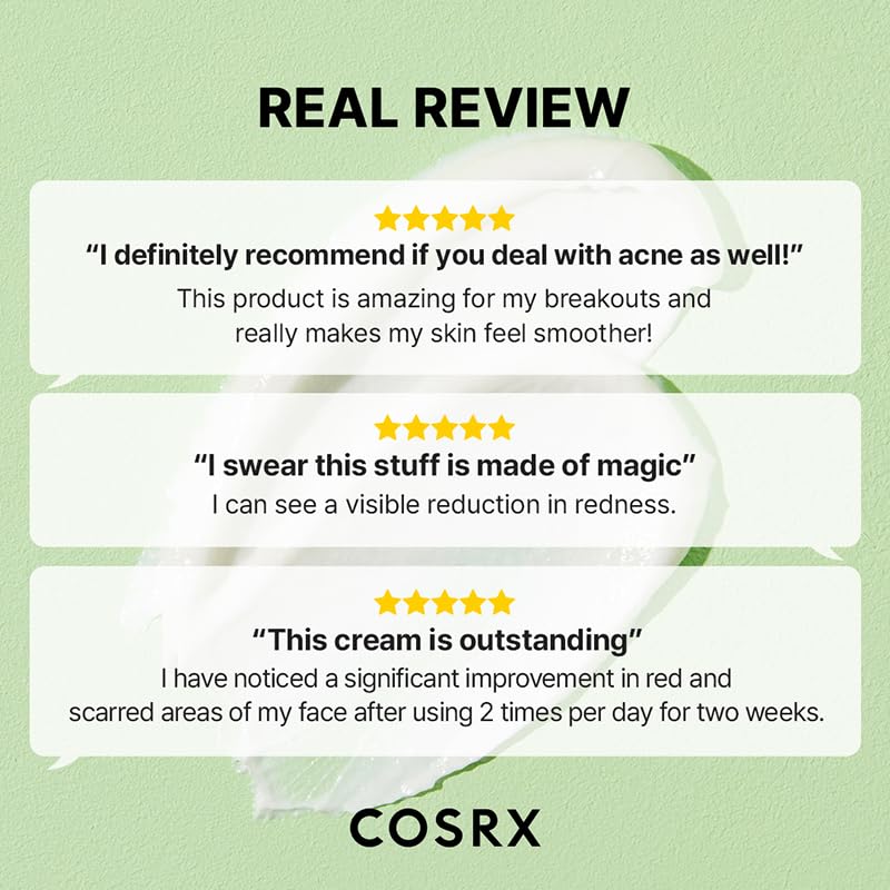 COSRX Centella crema-ingredientes clave: contiene centella para apoyar la barrera cutánea.