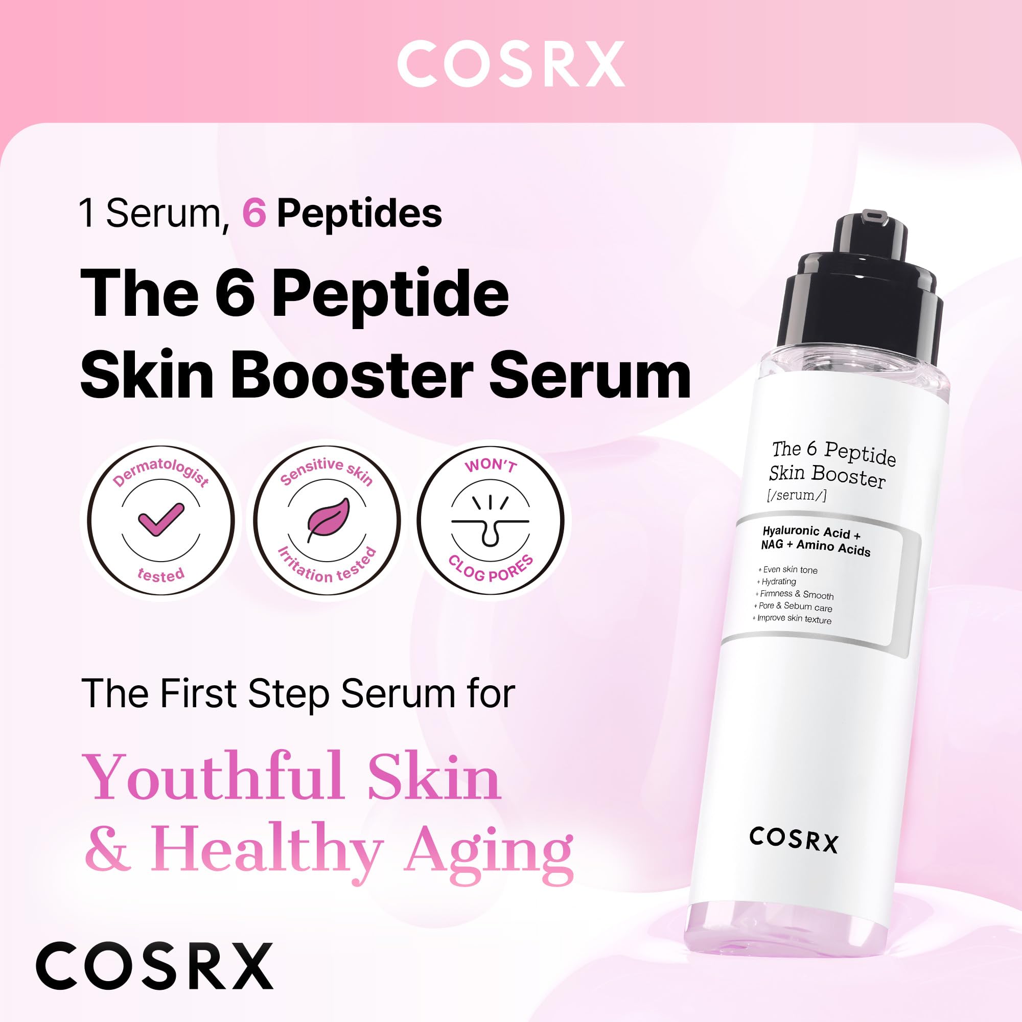 Con cobre y péptidos, promueve elasticidad y luminosidad percibidas