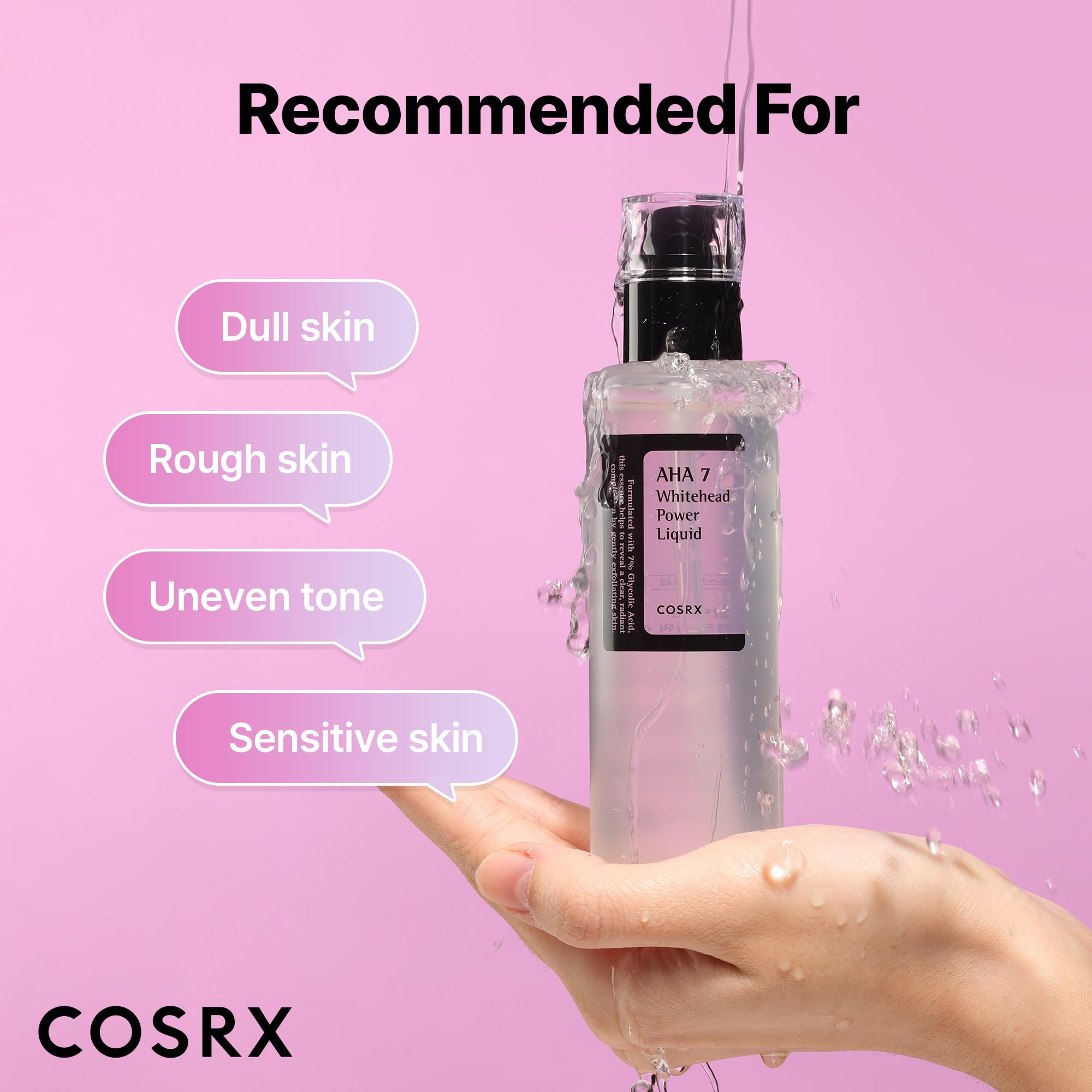 Envase de 100 ml de COSRX compacto y fácil de dosificar
