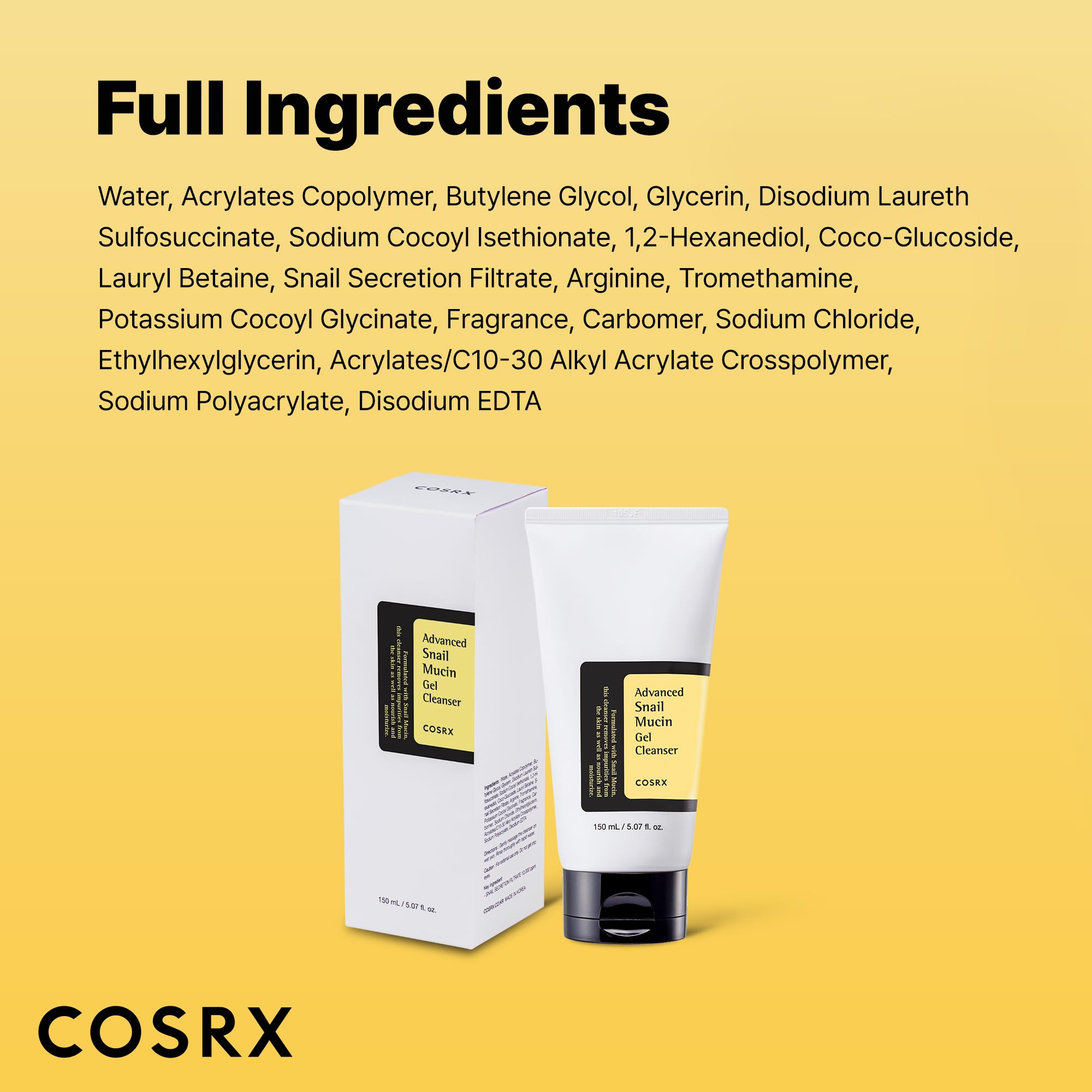 COSRX envase seguro y práctico para la rutina de limpieza.