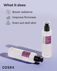 COSRX Galactomyces 95 Tónico, absorción profunda en piel para claridad y tono uniforme.