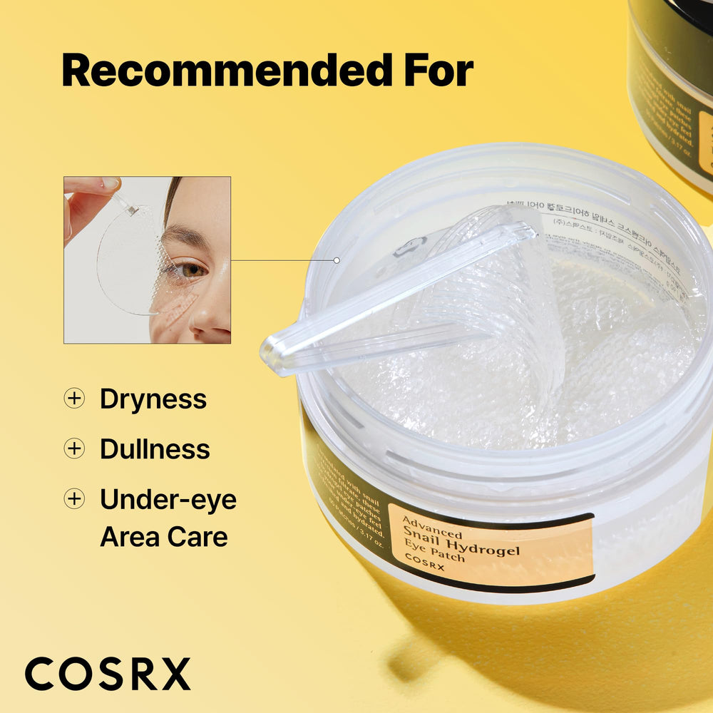 COSRX hydrogel texture conforms to skin for comfortable wear.