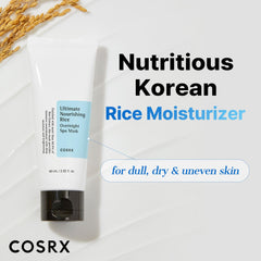 COSRX ingredientes arroz 68% resaltando suavidad y nutrición para la piel.