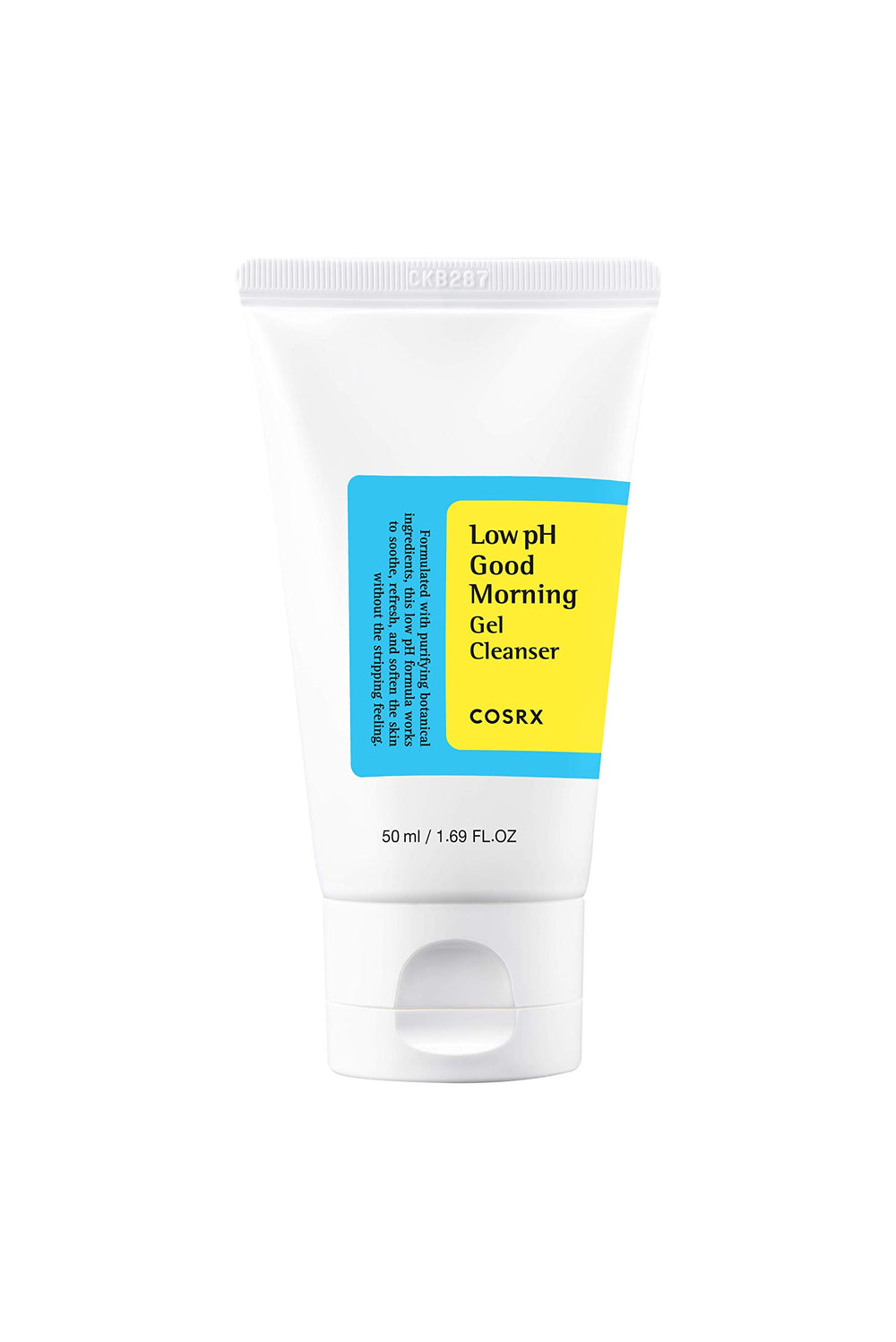 COSRX Limpiador gel bajo pH Good Morning, empaque visible, adecuado para piel sensible.