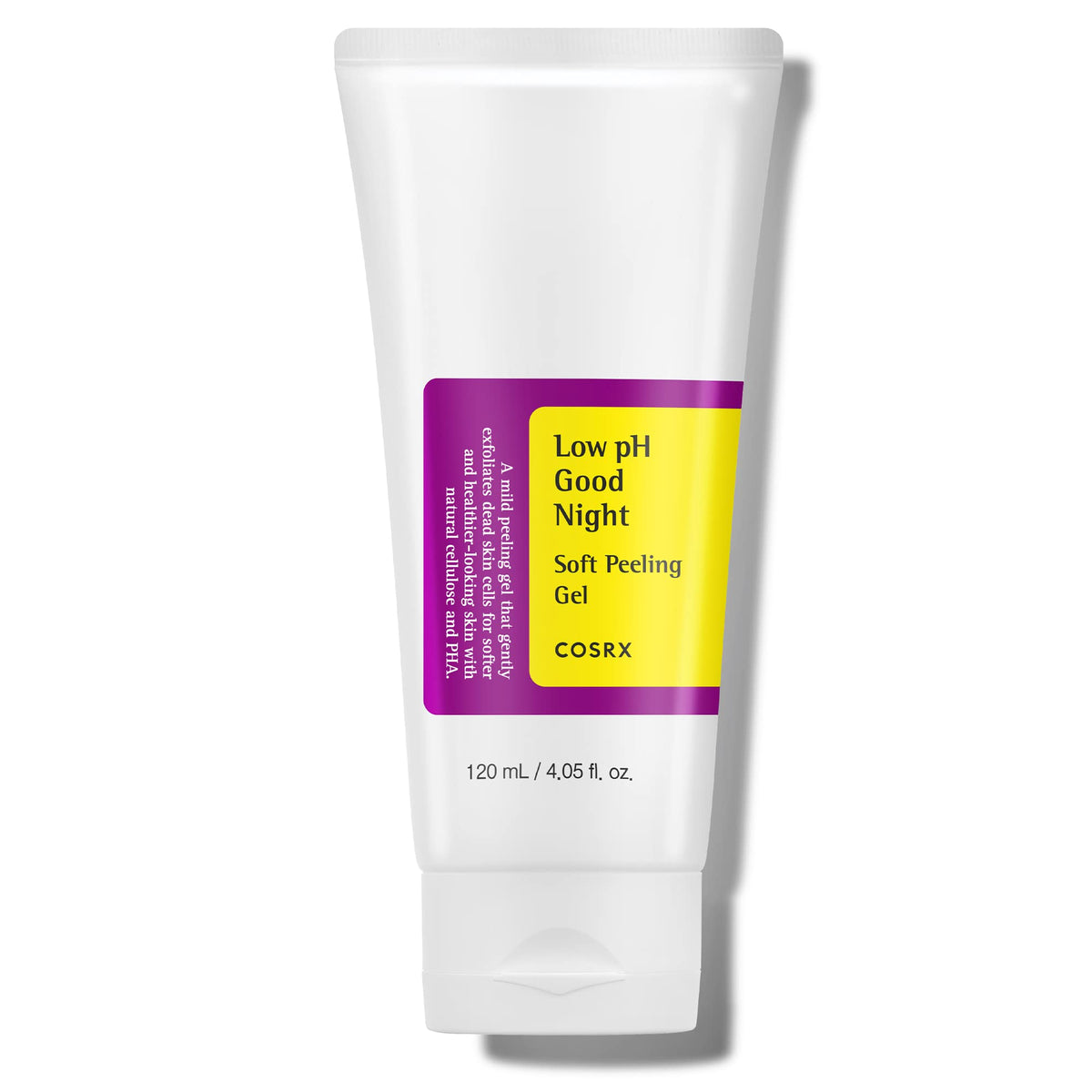 COSRX Low pH Good Night Soft Peeling Gel, bote de 120 ml, exfoliación suave para piel sensible