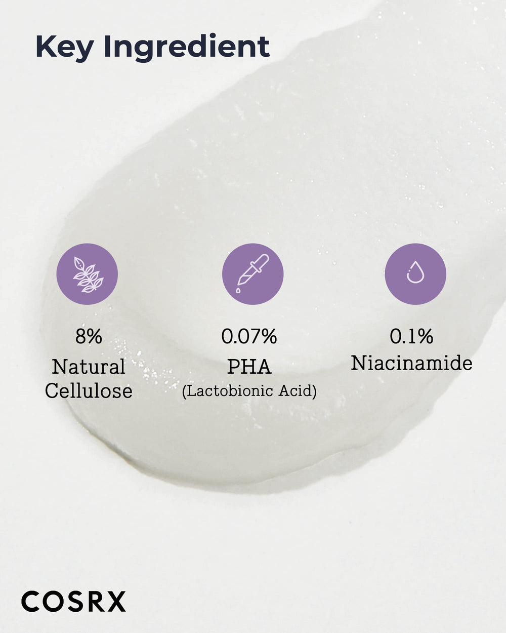 COSRX Low pH Good Night Soft Peeling Gel con soja y arroz fermentados como ingredientes clave