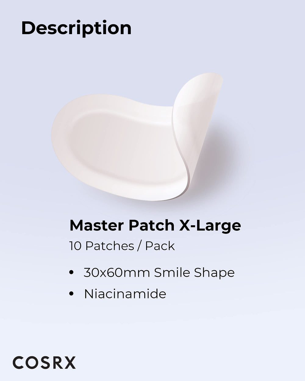 CosRX Master Patch Intensive, parche oval facilita la aplicación.