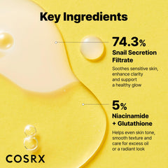 COSRX mucina de caracol sin daño a caracoles, opción ética