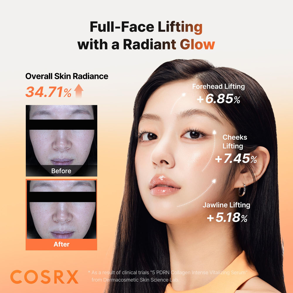 COSRX packaging front view highlighting Korean skincare heritage.
