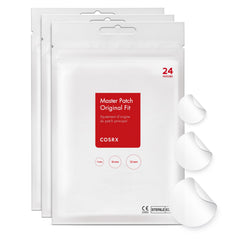 COSRX parche acne original, enfoque en empaque, protege la zona y facilita el cuidado de la piel.
