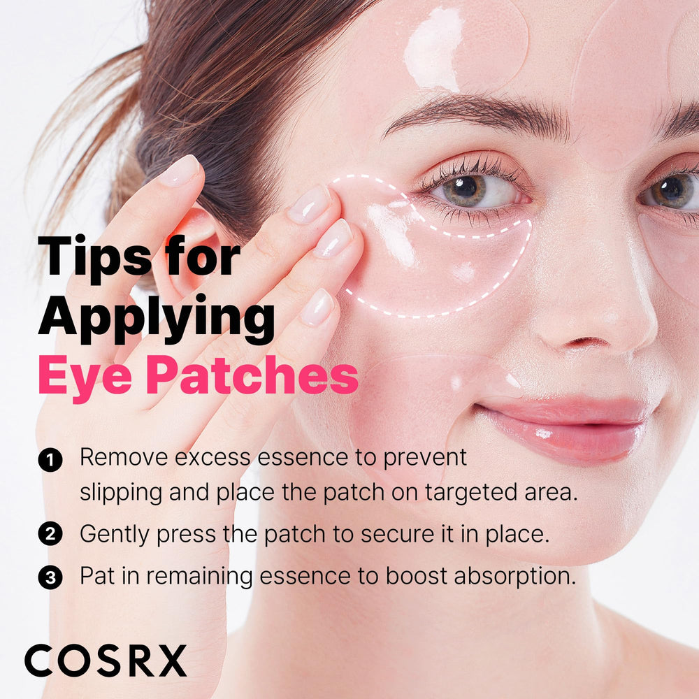COSRX parches ojos cafeína y niacinamida para revitalizar y reducir hinchazón