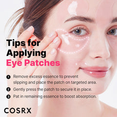 COSRX parches ojos cafeína y niacinamida para revitalizar y reducir hinchazón
