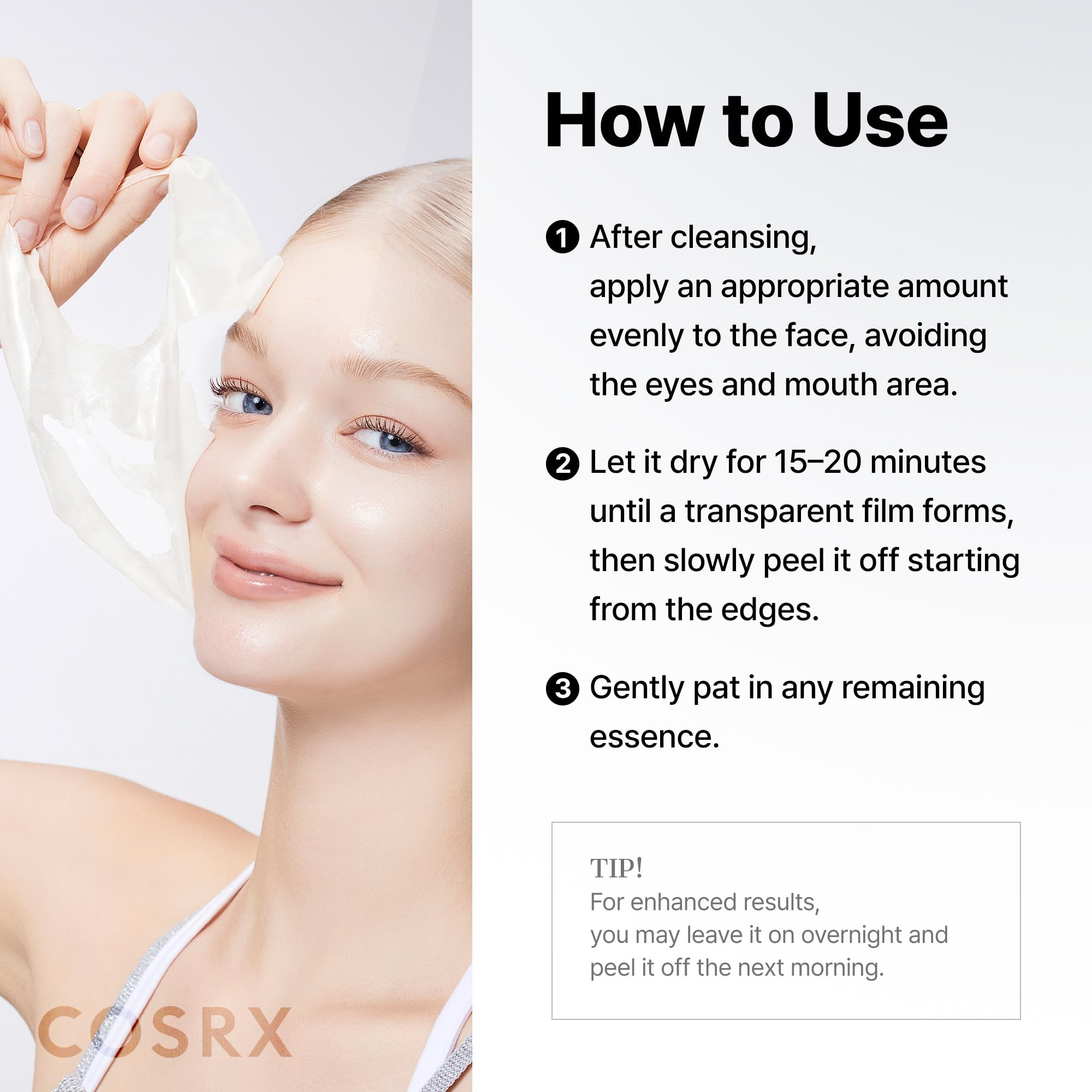 Usando la COSRX PDRN Exosome Skinplaning Glaze Mask en la rutina nocturna