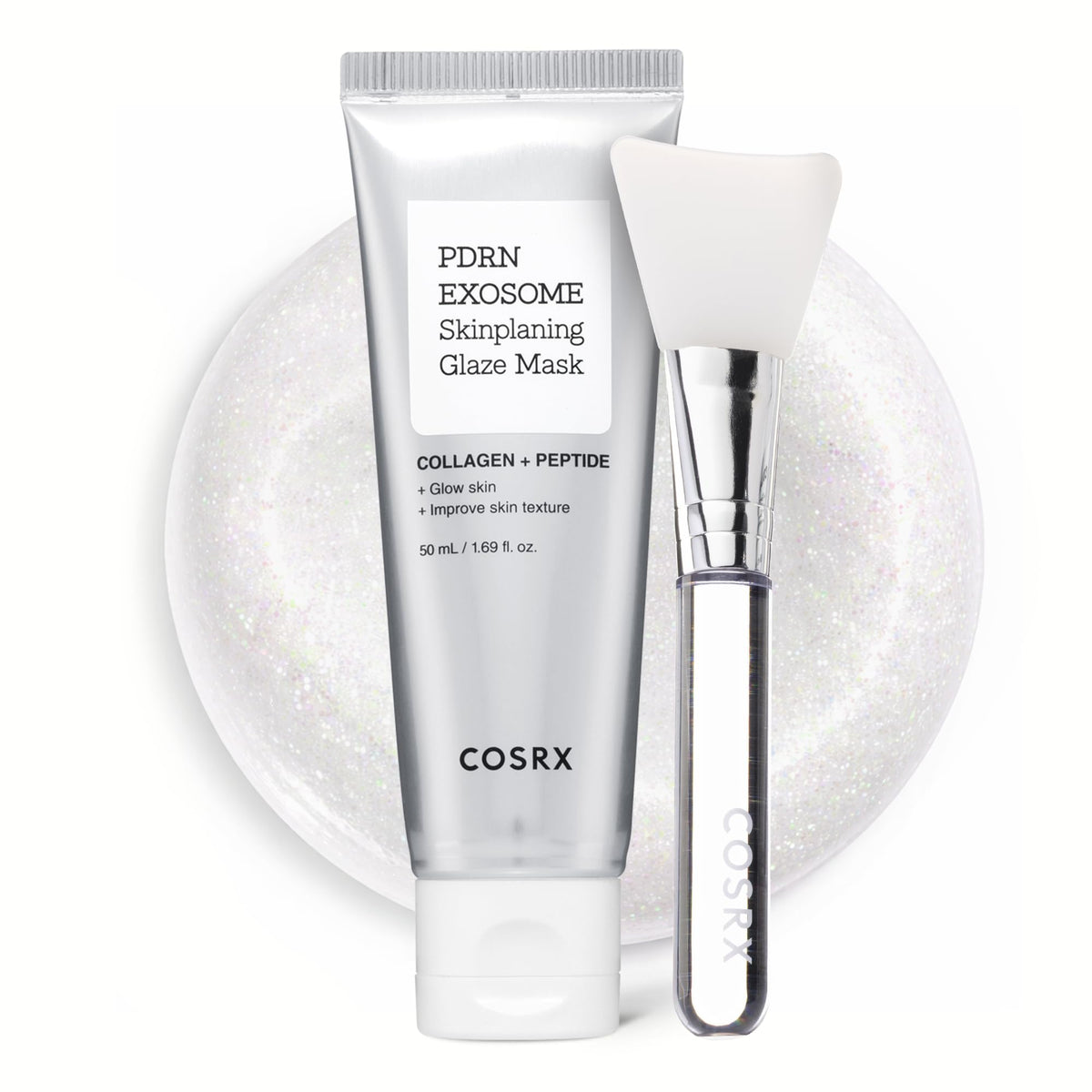 COSRX PDRN Exosome Skinplaning Glaze Mask en envase nocturno, ideal para uso nocturno