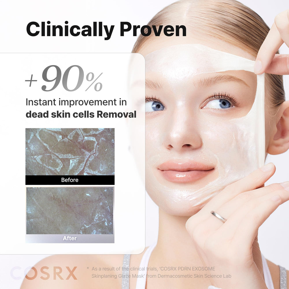 COSRX PDRN Exosome Skinplaning Glaze Mask en piel de cristal al despertar
