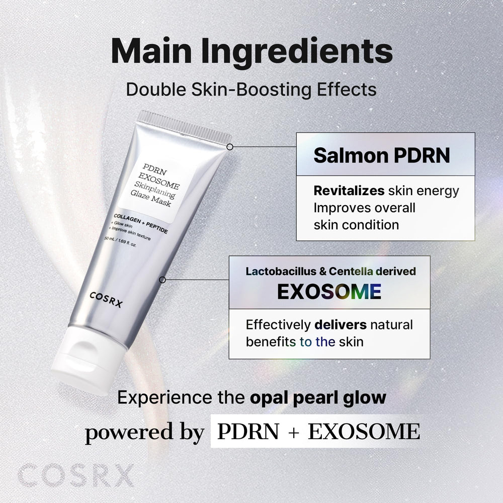 Textura suave de COSRX PDRN Exosome Skinplaning Glaze Mask