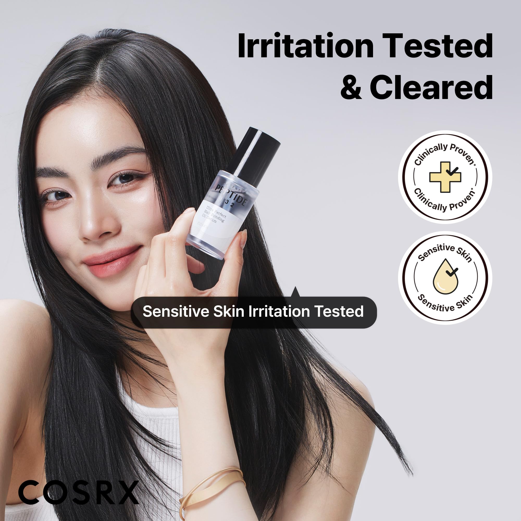 Rutina de cuidado COSRX con PEPTIDE-132 para cabellos impecables