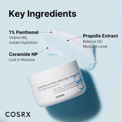 CosRX propóleo y ceramidas, ingredientes clave para proteger la piel.