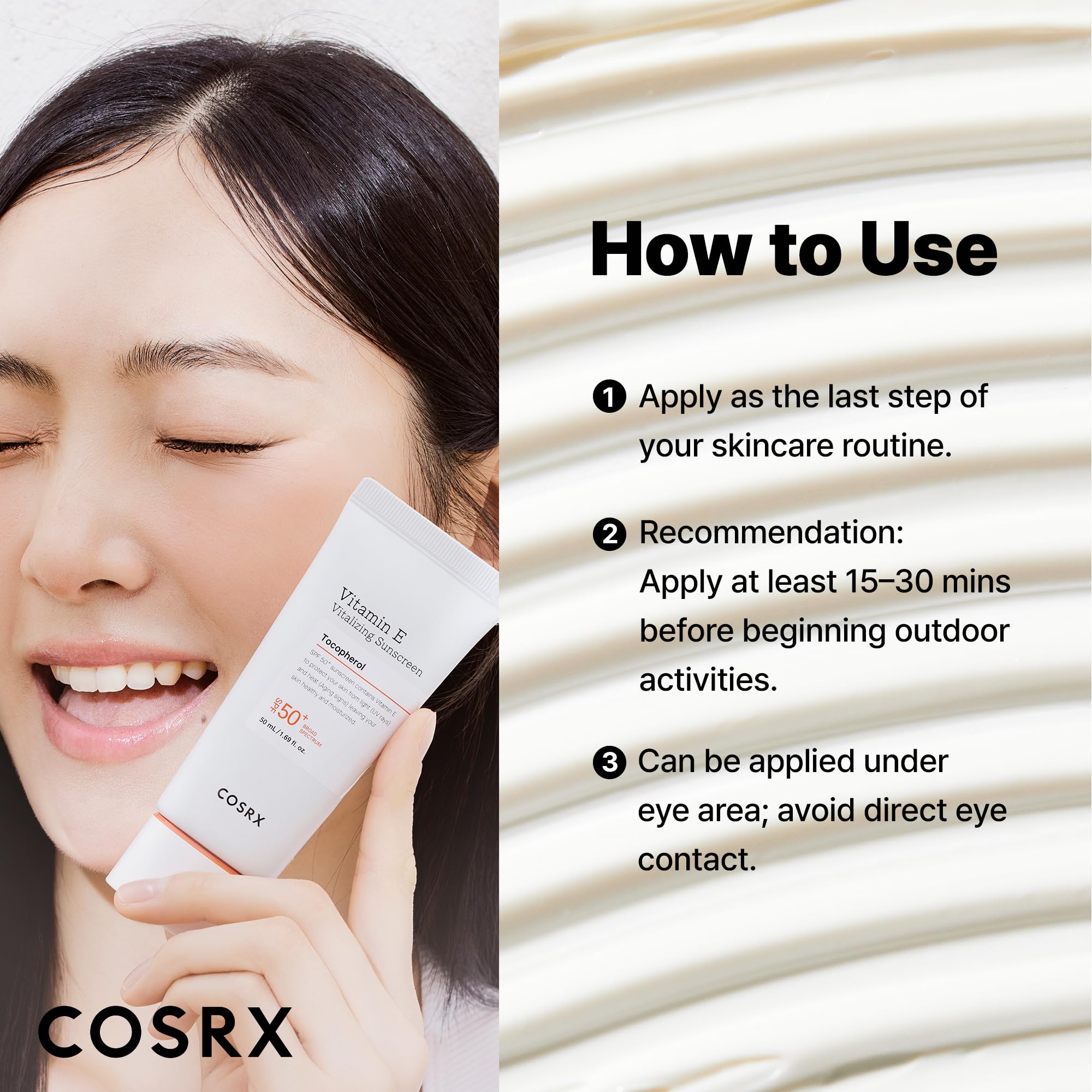 Aplicación rápida que funciona como base ligera para maquillaje.