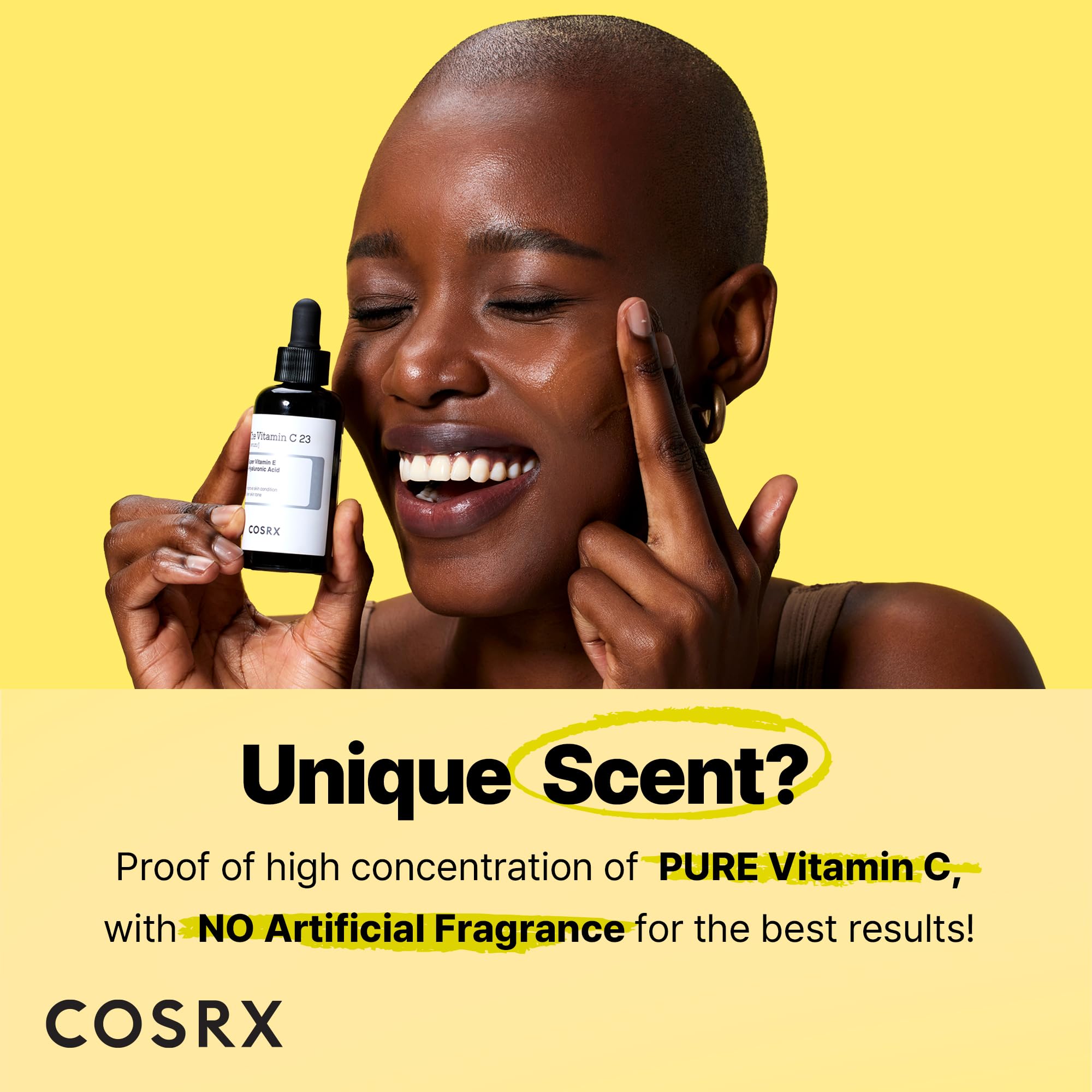 COSRX Vitamin C serum dropper ready for precise application