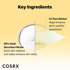 COSRX Retinol 0.1% Cream mini tube gentle anti aging for smoother skin